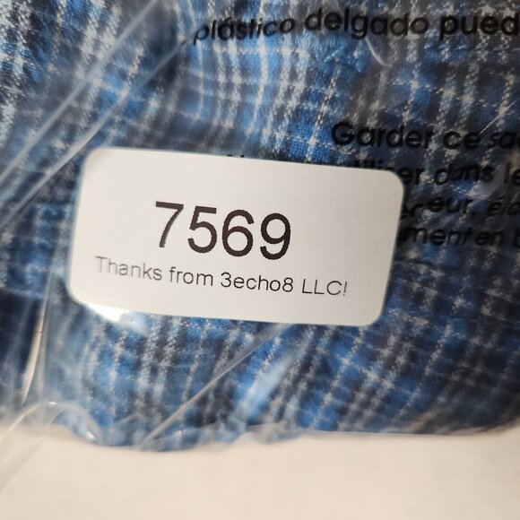 Cherokee Linen Blend Blue Plaid Shortalls Womens XL Pockets Cottagecore Overalls - Picture 16 of 16